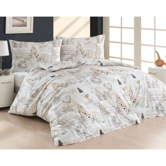 Povlečení Matějovský VÁNOČNÍ SEN, béžové, bavlna hladká digitál (více rozměrů)