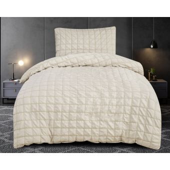 Povlečení NAOMI, béžové, obláčkový krep / mikrokrep, 140x200cm + 70x90cm