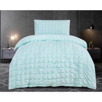 Povlečení NAOMI, mintové, obláčkový krep / mikrokrep, 140x200cm + 70x90cm