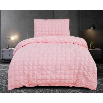 Povlečení NAOMI, růžové, obláčkový krep / mikrokrep, 140x200cm + 70x90cm