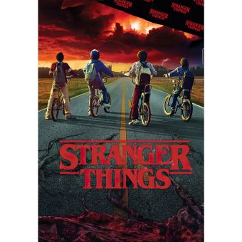 Povlečení STRANGER THINGS STORM GUARDS, červeno-černé, bavlna hladká, 140x200cm + 70x90cm 