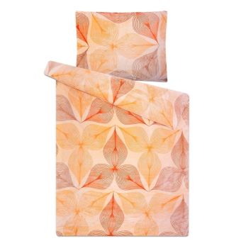 Povlečení SYMBIÓZA ORANŽOVÁ mikroflanel 140x200cm + 70x90cm