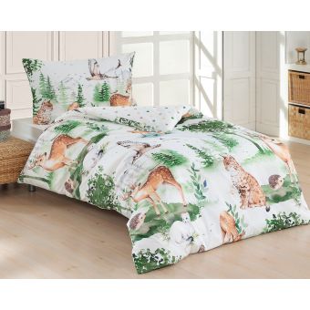 Dětské povlečení Matějovský WILD, lesní zvířata, bavlna hladká, 140x200cm + 70x90cm