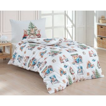 Dětské povlečení Matějovský WINTER STORIES vánoční, zvířátka ve vánoční čas, bavlna hladká (více rozměrů)