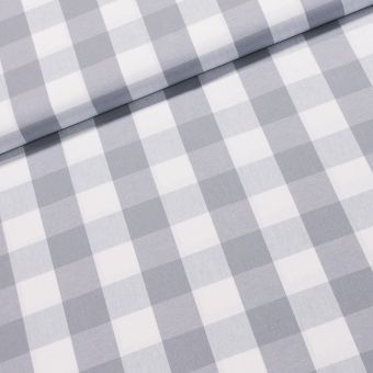 Pravý český bavlněný kanafas ALICE K3,5 12010 kostka 3,5cm, šedý, š.140cm (látka v metráži)