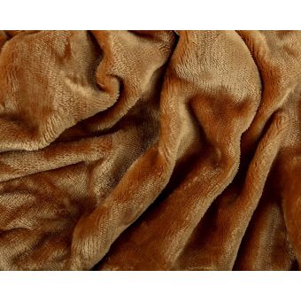 Prostěradlo MIKROFLANEL SLEEP WELL 90x200cm, okr (světle hnědá)