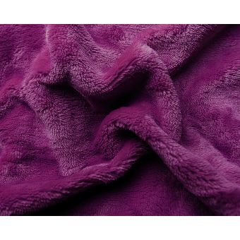 Prostěradlo MIKROFLANEL SLEEP WELL 180x200cm, tmavě fialové