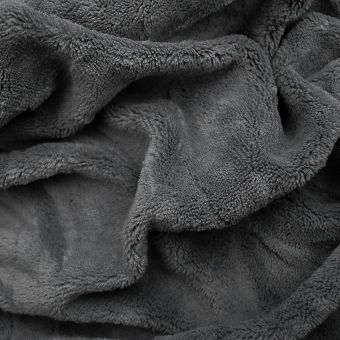 Prostěradlo MIKROFLANEL SLEEP WELL 180x200cm, tmavě šedé