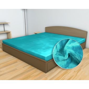 Prostěradlo MIKROFLANEL SLEEP WELL 90x200cm, tyrkysové