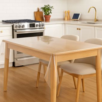 Ubrus PVC průhledný 0009, bez vzoru, š.130cm (metráž)