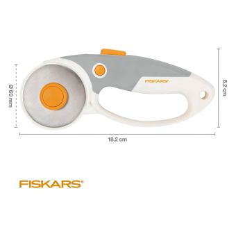 Řezací kolečko na látky, patchwork FISKARS TITANUM 1066040, průměr 60mm