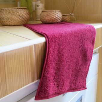 Mikrofroté ručník MIKROFROTÉ, vínový, 30x50cm
