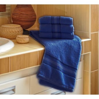 Mikrofroté ručník DITA, tmavě modrá, 50x100cm