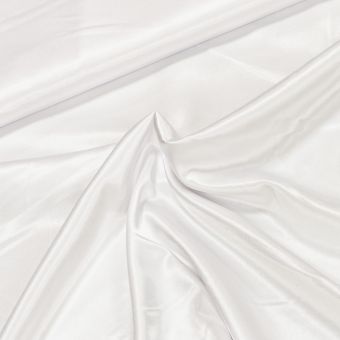 Satén elastický 1025/06, jednobarevná bílá, š.150cm (látka v metráži)
