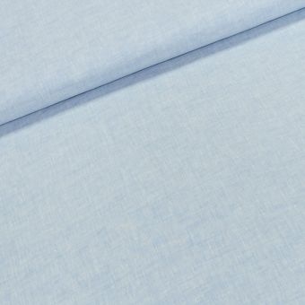 Šatovka BAVLNA / LEN, světle modrá žíhaná, š.150cm (látka v metráži)