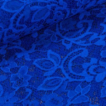 Šatovka / krajka LILI 13 elastická, královsky modrá, š.150cm (látka v metráži)