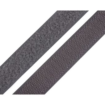 Suchý zip háček + plyš 740843/306 šedý, šířka 2cm (v metráži)