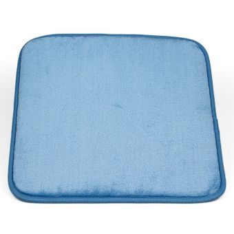 Sedák AK-3379 protiskluzový / mikrovlákno, hladký, jemný, světle modrý, čtverec 40x40cm