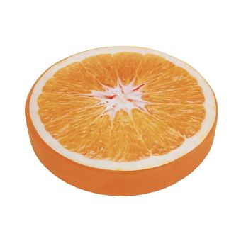 Sedák ORESTE POMERANČ, mikro, kulatý 38x7cm