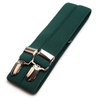 Šle pánské, délka 125cm, šíře 2,5cm, tvar X, zelená lesní, 650254/07