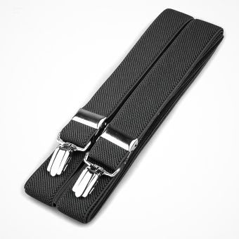 Šle pánské, délka 125cm, šíře 2,5cm, tvar X, tmavě šedé, 650254/11