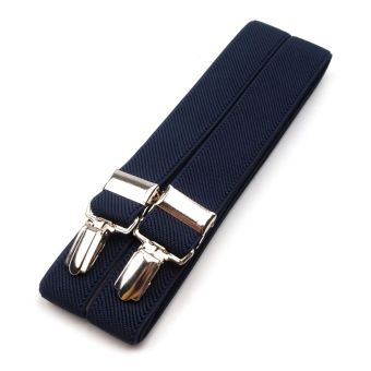 Šle pánské, délka 125cm, šíře 2,5cm, tvar X, modrá, 650254/06