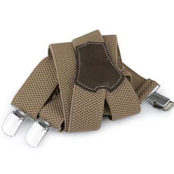 Šle pánské s texturou, délka 120cm, šíře 3,5cm, tvar Y, béžové, 650265/09