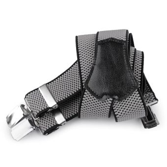 Šle pánské s texturou, délka 120cm, šíře 3,5cm, tvar Y, světle šedé, 650265/16