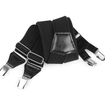 Šle pánské s texturou NEONOVÉ ČERNÉ, délka 120cm, šíře 4cm, tvar Y, 650367/02