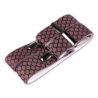 Šle pánské PAISLEY - KAŠMÍROVÝ VZOR, délka 120cm, šíře 3,5cm, tvar Y, černé, 650386/04