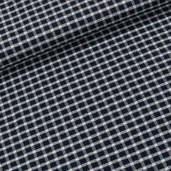 Směsový úplet 3199, tmavě modrá kostička, š.140cm (látka v metráži)