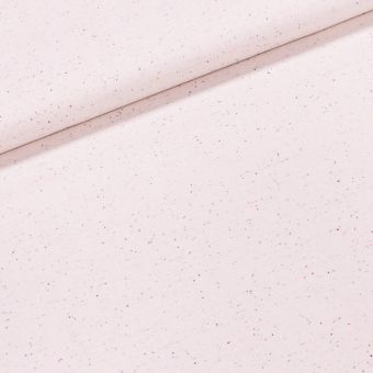 Směsový úplet A0268, barevné tečky na krémové, š.175cm (látka v metráži)