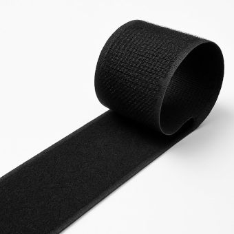 Suchý zip oboustranný černý, šířka 5cm (v metráži)