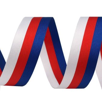 Taftová stuha TRIKOLORA CZ / Česká republika, šíře 2cm (stuha v metráži)