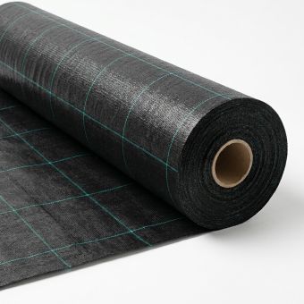 Tkaná mulčovací textilie AGROJUTEX, s UV stabilizací, gramáž 100 g/m2, černá, š.105cm (látka v metráži)