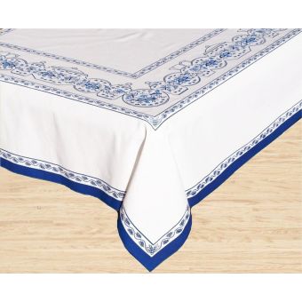 Kuchyňský ubrus CIBULÁK, modrobílý, 140x220cm (obdélník) 