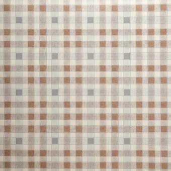 Ubrus PVC s textilním podkladem 1353-01, klasické káro, béžovo-hnědá, š.140cm (metráž)