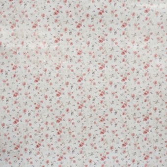 Ubrus PVC s textilním podkladem 1363-01, luční máky, světle červená, š.140cm (metráž)