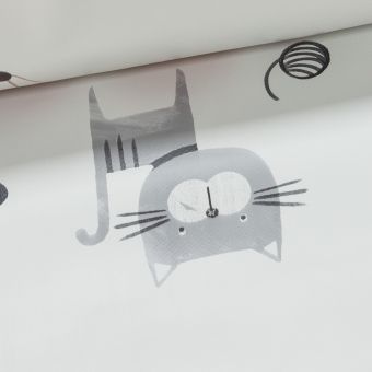 Ubrus PVC s textilním podkladem dětský 3M6/02, kočičky a pejsci, růžová, š.140cm (metráž)