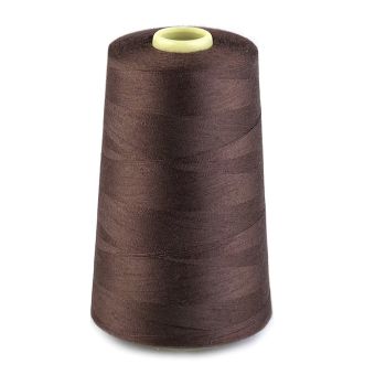 Univerzální poylesterová oděvní nit NTF pro overlocky/průmyslové/klasické šicí stroje, 756 tabákově hnědá, návin 5000yd (4572m)