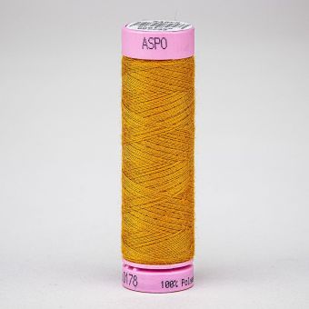 Univerzální šicí nit Amann ASPO 120 polyesterová, medová zlatavá 0178, návin 100m 