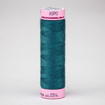 Univerzální šicí nit Amann ASPO 120 polyesterová, tmavě zeleno-tyrkysová 0314, návin 100m 