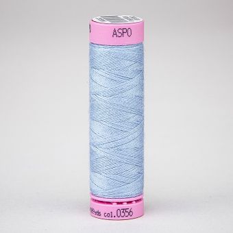 Univerzální šicí nit Amann ASPO 120 polyesterová, světle modrá nafialovělá 0356, návin 100m 