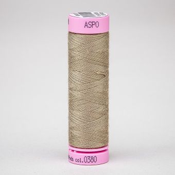 Univerzální šicí nit Amann ASPO 120 polyesterová, olivově hnědá 0380, návin 100m 