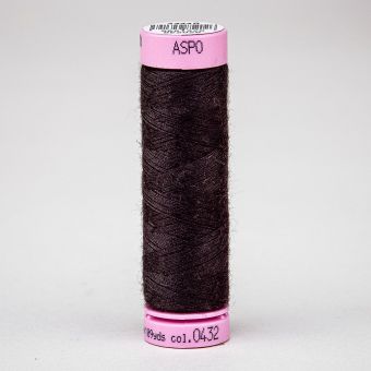 Univerzální šicí nit Amann ASPO 120 polyesterová, tmavě hnědá 0432, návin 100m 