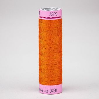 Univerzální šicí nit Amann ASPO 120 polyesterová, sytě oranžová 0450, návin 100m 