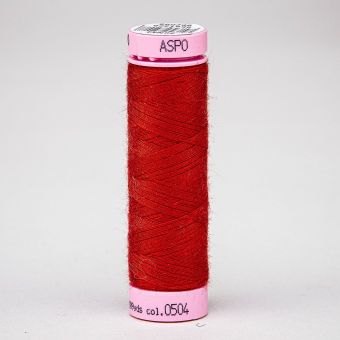 Univerzální šicí nit Amann ASPO 120 polyesterová, sytá rudá červená 0504, návin 100m 