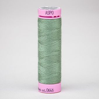 Univerzální šicí nit Amann ASPO 120 polyesterová, šedo-zelená 0646, návin 100m 