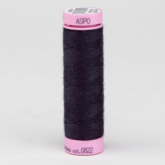 Univerzální šicí nit Amann ASPO 120 polyesterová, černá uhlová 0822, návin 100m 