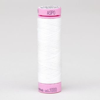 Univerzální šicí nit Amann ASPO 120 polyesterová, slonová kost bílá 1000, návin 100m 